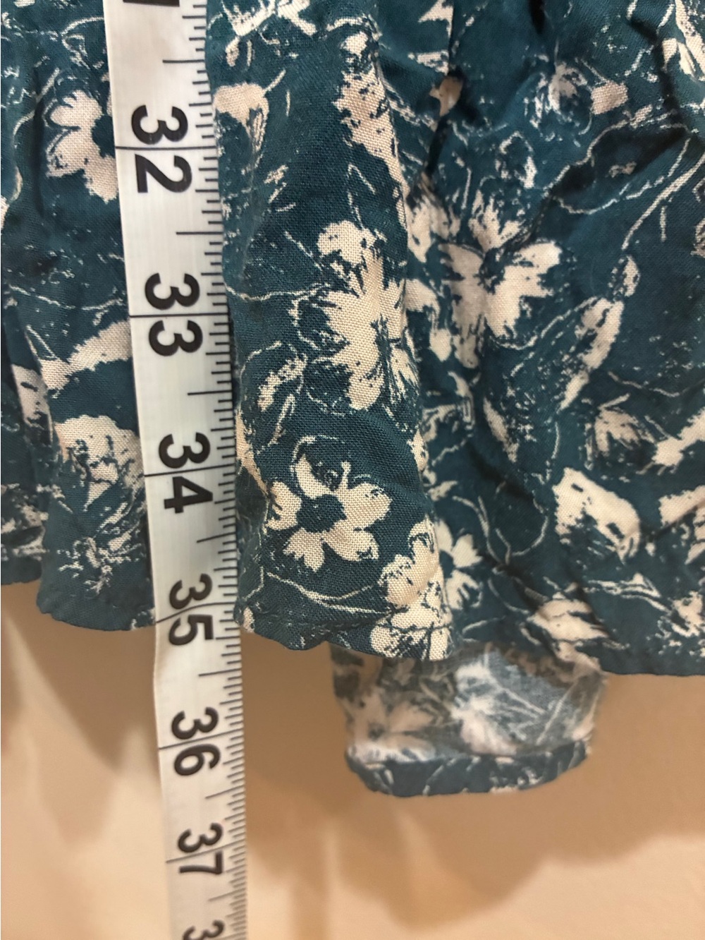 Women’s Blue Floral Strappy V-Neck Mini Dress - Picture 8 of 8